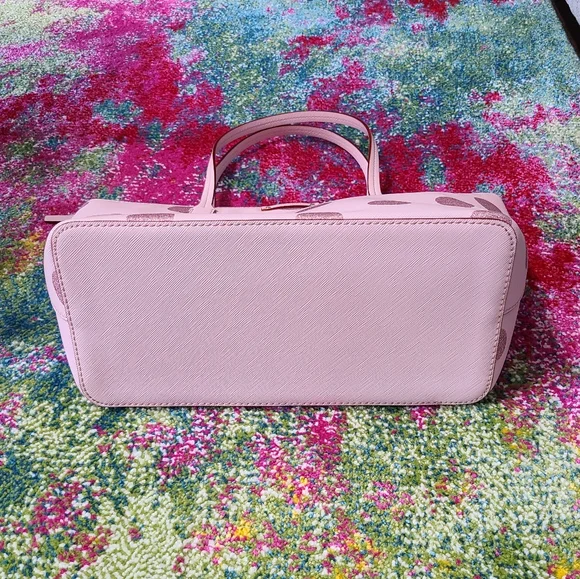 NWT - Kate Spade - Hani, Haven Lane Glitter Pink Polka Dot Tote - Picture 11 of 16
